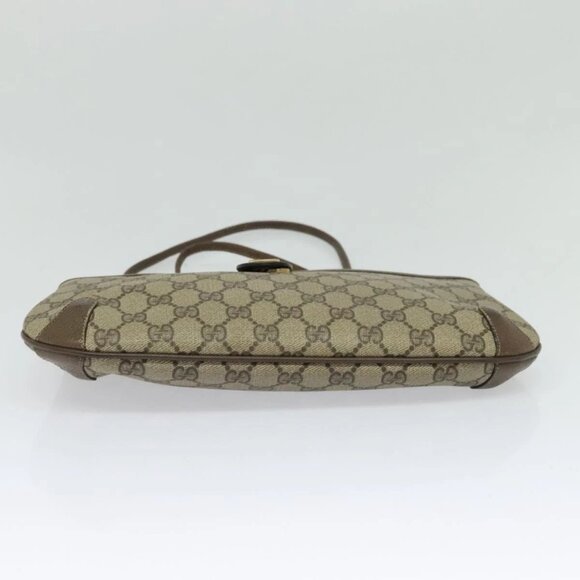 GUCCI GG Supreme Web Sherry Line Shoulder Bag PVC Beige 904 02 026 Auth bs27641 - Picture 7 of 16